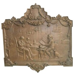 Plaque en bronze